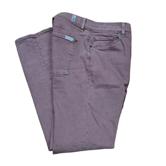 7 For All Mankind Denim - 7 FOR ALL MANKIND SIZE 36×32 WOMEN'S PURPLE SLIMMY JEANS.